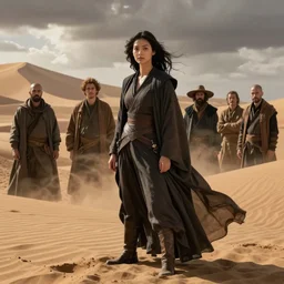 chani from dune, photorealistic by michael komarck, greg rutkowski, victo ngai, artgerm, willem claesz heda and j. dickenson