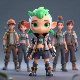 a beautiful fullbody portrait of a cute inkling green eyes wearing cyberpunk clothes. character design by cory loftis, fenghua zhong, ryohei hase, ismail inceoglu and ruan jia. artstation, volumetric light, detailed, photorealistic, fantasy, rendered in octane