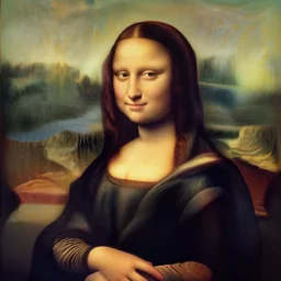 beautiful anime girl by davinci, oil on canvas