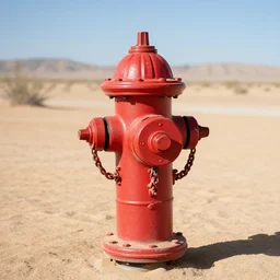 fire hydrant in the desert