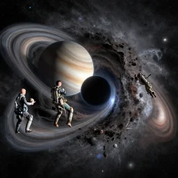 solar system being sucked into black hole, epic, big, astronomical, crazy, wacky,