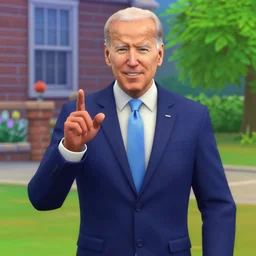 joe biden in sims 4 screenshot