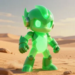 photo of an glowing green chaos emerald, in the desert, highly realistic, hyperrealistic, hyperdetailed, anime, artstation, perfect cut