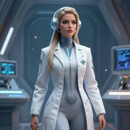 epic professional digital art of stunningly gorgeous female starship biologist, by leesha hannigan, iris van herpen, artstation, cgsociety, wlop, epic, much wow, much detail, gorgeous, detailed, masterpiece