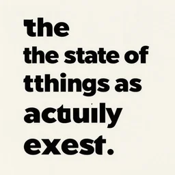 the state of things as they actually exist, 4k