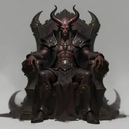 concept art of league of legends character, lord from hell on the throne, dark fantasy, greg rutkowski, trending on artstation, symmetric, highly detailed