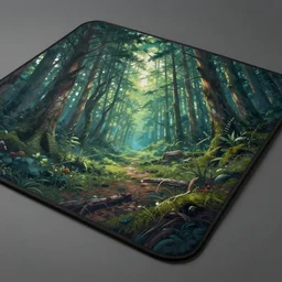 detailed forrest battle mat, trending of artstation