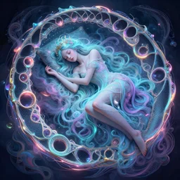 alterd carbon, sleeping beauty, warhammer, dreamy ethereal vibe, neon, atmospheric, detailed, intricate render, fibbonacci, detailed illustration, hd, 4 k, digital art, overdetailed art, surrealistic, by greg rutkowski, by loish, laura sava, trending on artstation, deviantart