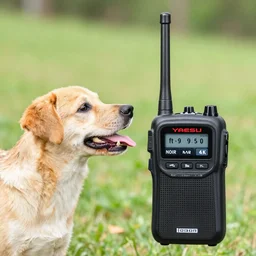 dog talking on yaesu ft - 9 5 0 radio, ham radio, yaesu, icom, kenwood, noir, 4 k
