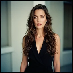 full shot of Kate Beckinsale, Cinestill 800t, photography by Lazar Bogdanović