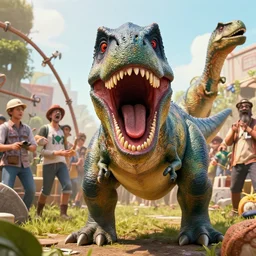 super ultra mega generic outdated dinosaur reunification screaming at the camera because yes paint