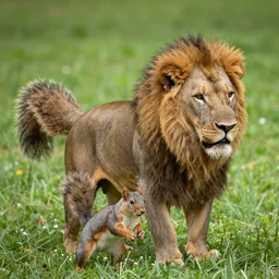 squirrel * lion