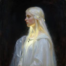 side profile painting portrait, imogen poots as cleric paladin, luminescent, cinematic, by thomas blackshear, craig mullins, greg manchess, raymond swanland, anders zorn, bayard wu, huang guangjian, greg rutkowski, jesper ejsing