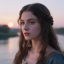 closeup _ plate _ photography _ portrait _ of _ a _ stunningly _ beautiful _ renaissance _ female _ shaman _ in _ soft _ dreamy _ light _ at _ sunset _ beside _ the _ river _ soft _ focus _ - c _ 1 5. 0 _ - n _ 4 _ - g