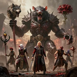 by artgerm and agostino arrivabene, visually stunning, cinematic, ultra realistic, hyper realism, 1 2 k, epic, octane render, unreal engine, vfx, maya, life tap, doomguard, giant rat, imp master, timber wolf, bloodbloom, corruption, knife juggler, lakkari sacrifice, pathmaker hamm