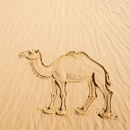 camel made of sand