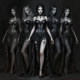 a full body painting of a sexy gothic girl - lighting, high - contrast, intricate, elegant, highly detailed, centered, digital painting, artstation, concept art, smooth, sharp focus, illustration, artgerm, tomasz alen kopera, peter mohrbacher, donato giancola, joseph christian leyendecker, wlop, boris vallejo