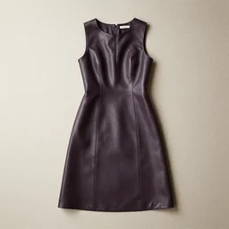 a dress made of leather