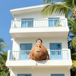 if you save some of it, you'll have the second floor,, silly, coconut, laughing,