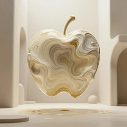 perfect abstract concept art by james jean and bridget riley and apple, fluid simulation in houdini paint suspended in oil, cinematic architectural scale, volumetric, beige cream natural muted tones, trending on artstation, rendered in octane
