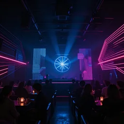 blacklight neon nightclub by max chroma