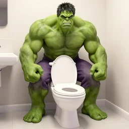 hulk's bathroom toilet