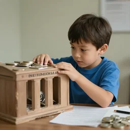 a kid robbing the bank