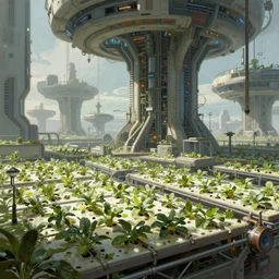 scifi concept art by greg rutkowski, futuristic hydroponical farm, abandoned, futuristic brutalist aesthetic, digital painting, artstation, concept art, smooth, sharp foccus ilustration, artstation hq