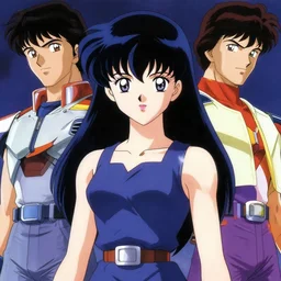 An anime portrait of beautiful girl still from Robotech 1985 by Stanley Artgerm Lau ,WLOP , Ilya Kuvshinov , James Jean , Andrei Riabovitchev symmetrical