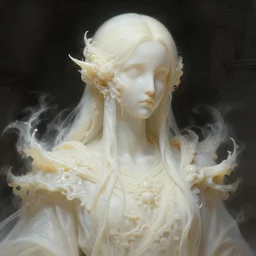stunning southern god of ghost portrait, translucent, ivory, putrid, fantasy, intricate, elegant, highly detailed, digital painting, artstation, concept art, smooth, sharp focus, illustration, art by afshar petros and krenz cushart and artem demura and tony sandoval