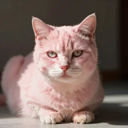 photo pale pink cat