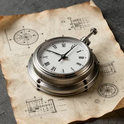 Plans for a time machine, on parchment