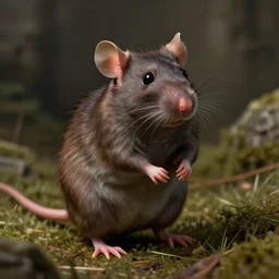 a rat as albus dumbledore matte painting awardwinning artstation
