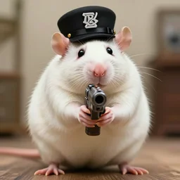 realistic bipedal rat!!!!!! big big as a fat!!!! gangster!!, gangster rat aiming a gun at you, barrel toward towards the screen from the new adventure film, 8 k, f 1. 8