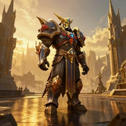 world of warcraft, dalaran, golden hour, ray tracing reflection, 8k, hyper realistic, insainly detailed, hdr, octan render.