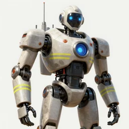 a firefighter robot, diffuse lighting, fantasy, highly detailed, photorealistic, digital painting, artstation, illustration, concept art, smooth, sharp focus, in the style of tom bagshaw
