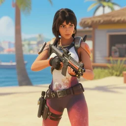 a film still of a tracer from overwatch in baywatch 1 9 8 9
