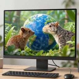 how does a computer show empathy towards the plants and animals of the earth, caring, sharp, detailed, unreal engine 5