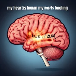 my heart is human, my blood is boiling, my brain i. b. m.,, photo,