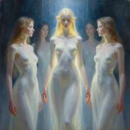 beings of light technology, beautiful deity, futuristic, tim hildebrandt, bruce pennington, donato giancola, trending on artstation, cinematic composition, beautiful lighting, hyper detailed, 8 k, oil on canvas