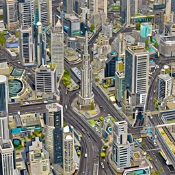 A futuristic cybercity from street level, stunning composition, 8k maximum detail, award-winning photograph, professional staging.