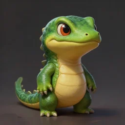Caiman from Dorohedoro, tiny, small,  short, cute and adorable, pretty, beautiful, DnD character art portrait, matte fantasy painting, DeviantArt Artstation, by Jason Felix by Steve Argyle by Tyler Jacobson by Peter Mohrbacher, cinematic lighting