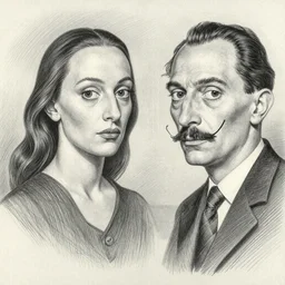 Goldfrapp, pencil drawing. El Greco, Remedios Varo, Salvador Dali, Carl Gustav Carus, John Atkinson Grimshaw. Blue tint. Symetrical, logo, geometric shapes.