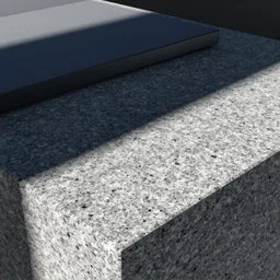 a close up view of a granite surface, a computer rendering by jasper johns, polycount, postminimalism, polycount, vray, physically based rendering