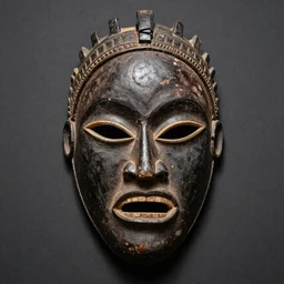 an african mask showing anger