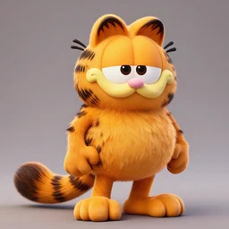 Garfield made up of lasagana, untra realistic, trending on artstation