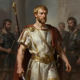 the assassination of julius caesar by james paick, unique concept art realistic painting digital art cinematic
