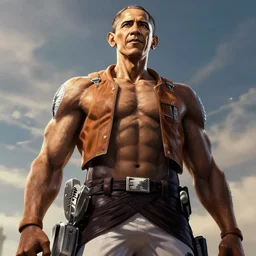 the barack obama collosal titan, 4 k screenshot from attack on titan, hyper detailed massive obama towering above, 8 k realistic, trending in artstation, digital painting, studio quality, cryengine