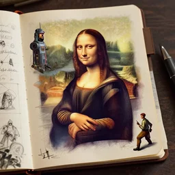 illustration of da vinci's sketchbook coming to life, composition accidental renaissance golden ratio, cinematic, by sachin teng and sergey kolesov and ruan jia and heng z and wlop. graffiti art, scifi, fantasy, hyper detailed. octane render. concept art. trending on artstation