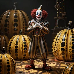 clown apocalypse by yayoi kusama